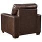 Ashley Santorine 4-Piece Stationary Living Room Set in Dark Brown, , large