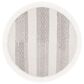 Safavieh Natura NAT859A 6" Round Ivory and Grey Area Rug, , large