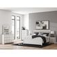 Ashley Zuraleus 4-Piece King Upholstered Panel Bedroom Set in Matte White, , large