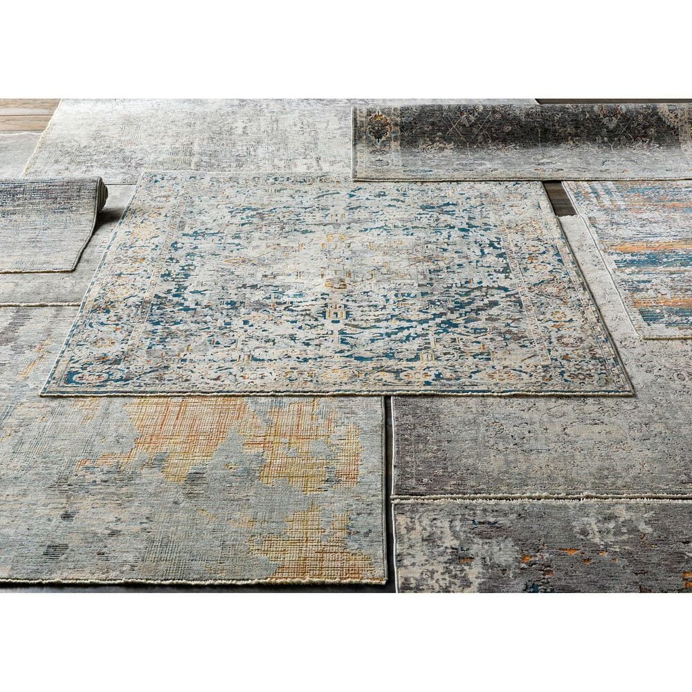 Surya Presidential PDT-2300 3&#39;3&quot; x 5&#39; Blue, Gray and Orange Area Rug, , large