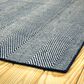 Kaleen Rugs Ziggy ZIG01-22 8" x 10" Navy and White Indoor/Outdoor Area Rug, , large