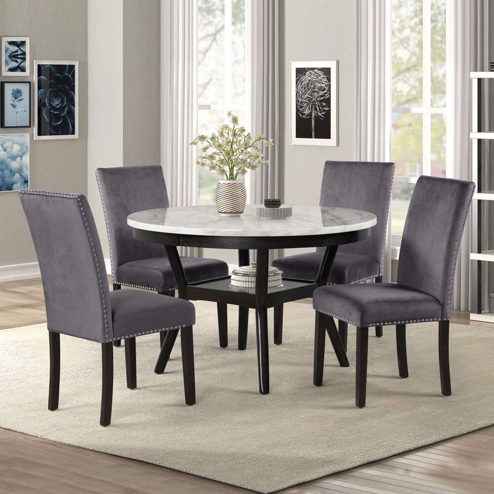 New Heritage Design Celeste Dining Table in Espresso - Table Only, , large