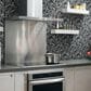 Shaw Molten Hexagon Obsidian 11.49" x 11.02" Glass Mosaic Sheet, , large