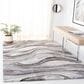 Safavieh Cyrus Shag CYR118G 8" x 10" Grey and Beige Area Rug, , large
