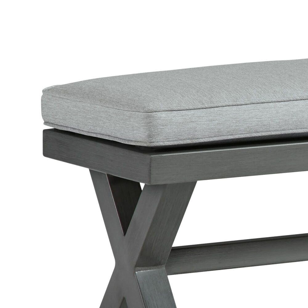 Ashley Elite Park Patio Bench in Gray, , large