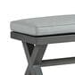 Ashley Elite Park Patio Bench in Gray, , large