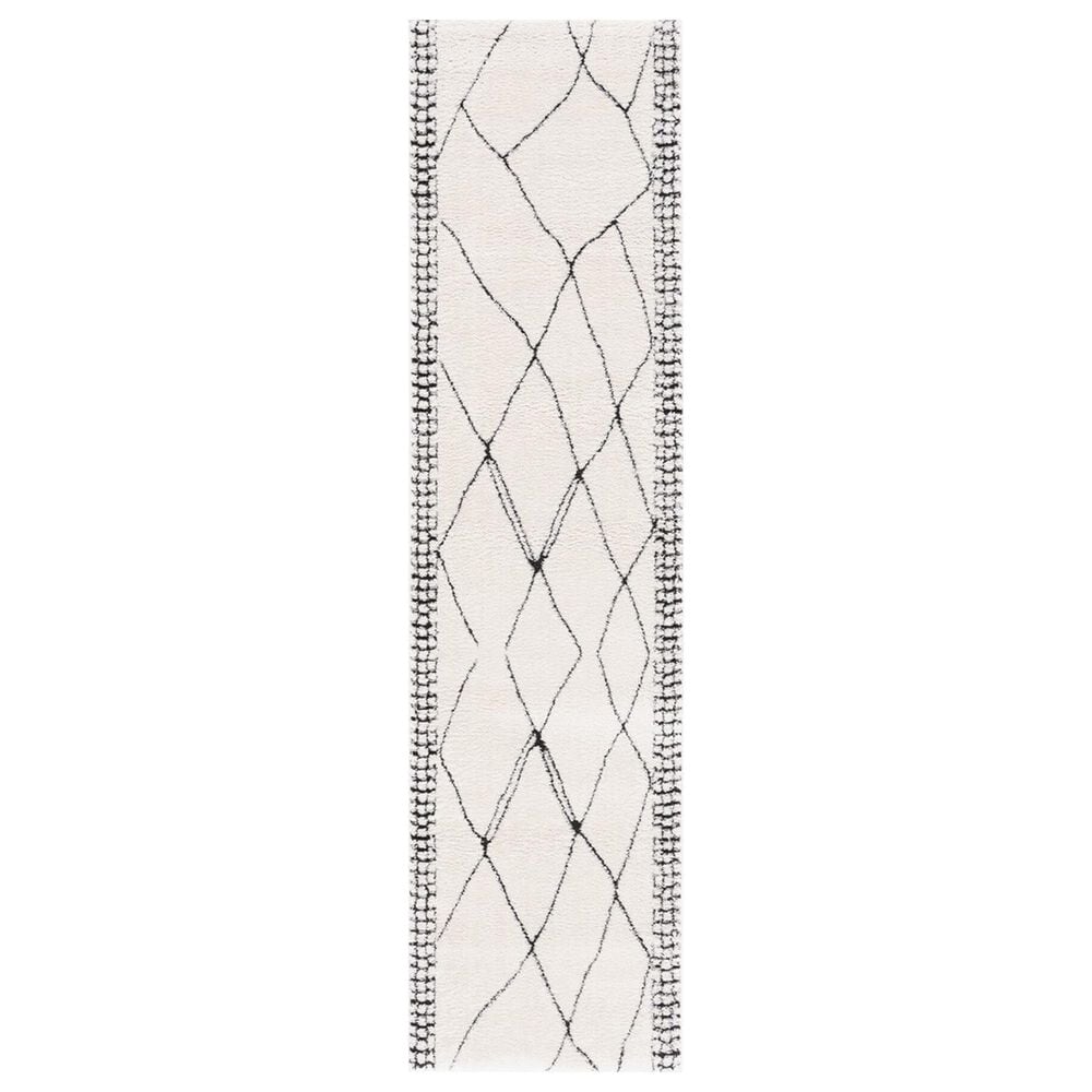 Safavieh Melody MEL104A 2"2" x 8" Ivory and Black Runner, , large