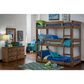 Rusticvale Triple Twin Bunkbed in Chestnut, , large