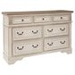 Ashley Realyn 5-Piece Queen Upholstered Bed Set in Chipped White, , large