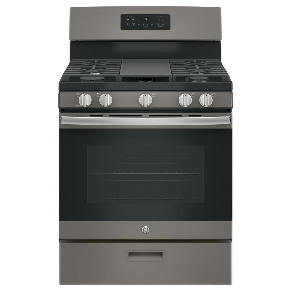 GE Appliances 5.0 Cu. Ft. Freestanding Gas Range in Slate, , large