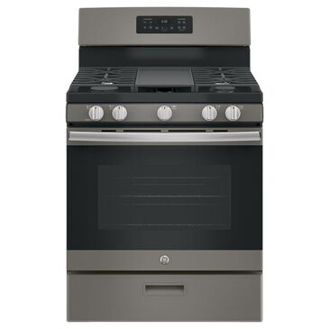 GE Appliances 5.0 Cu. Ft. Freestanding Gas Range in Slate, , large