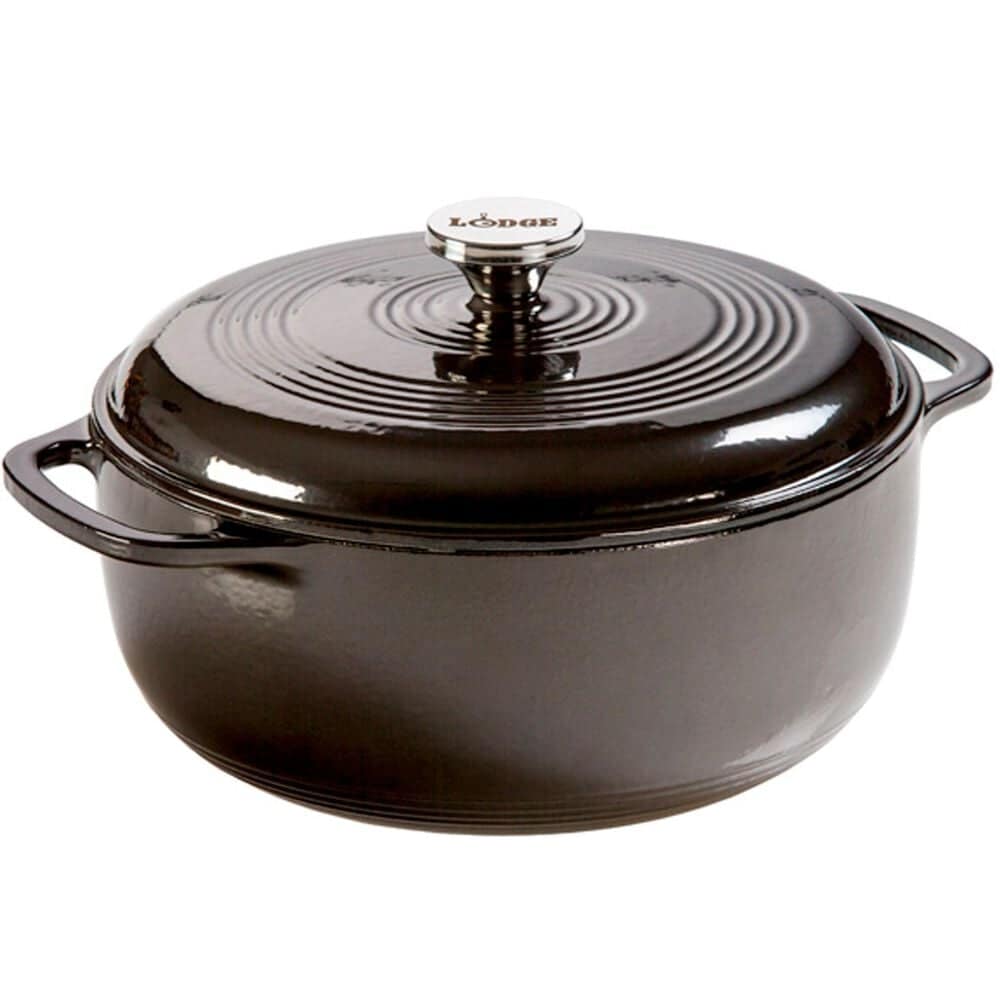 Lodge Cast Iron 6 Qt. Dutch Oven in Midnight Chrome