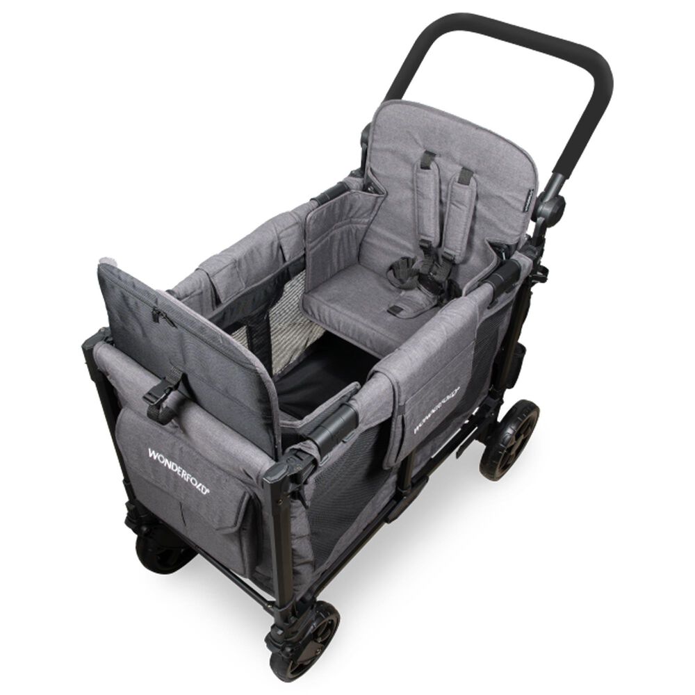 Wonderfold Elite Pro 2-Seater Stroller Wagon in Charcoal Gray, , large