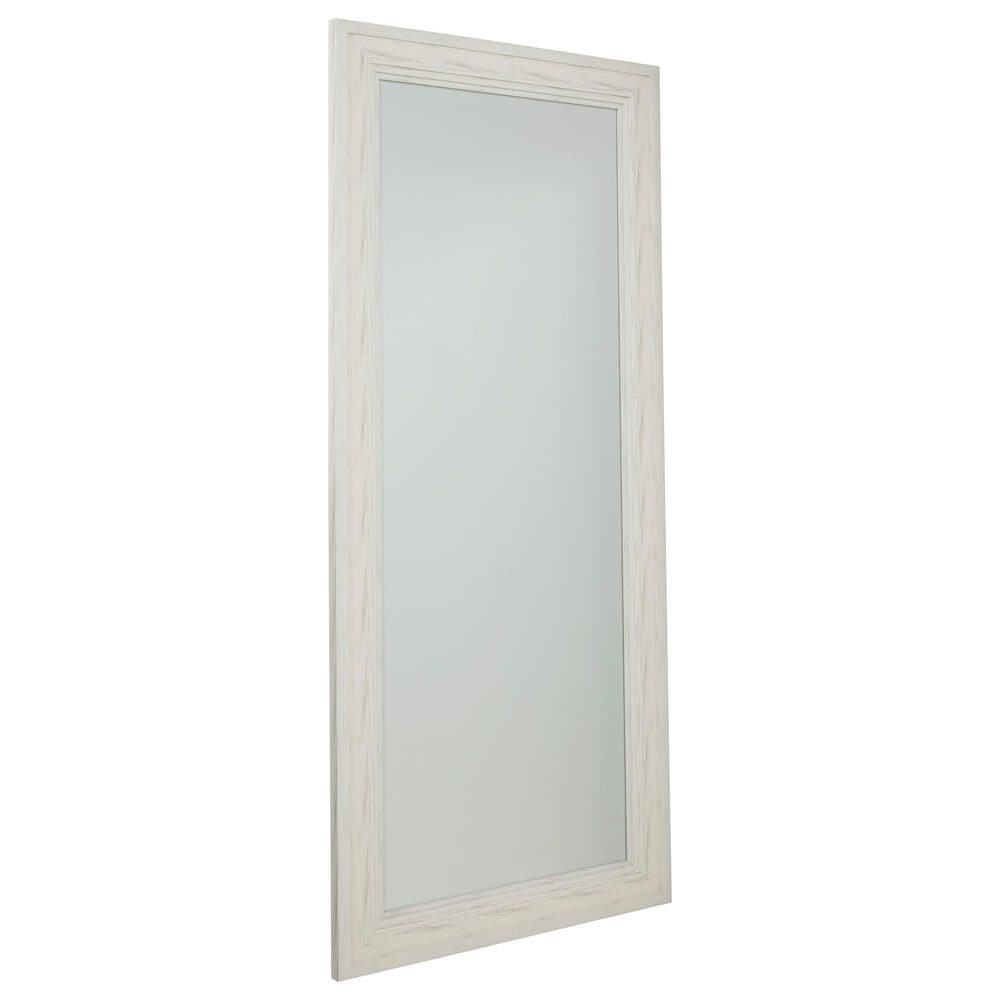 Signature Design by Ashley Jacee Floor Mirror in Antique White, , large