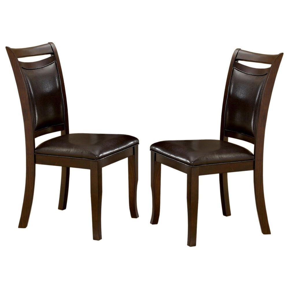 Furniture of America Sharp Dining Chair in Espresso (Set of 2), , large