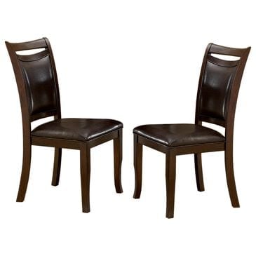 Furniture of America Sharp Dining Chair in Espresso (Set of 2), , large