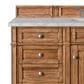 James Martin Vanities Brittany 60" Single Bathroom Vanity in Saddle Brown with 3 cm Eternal Jasmine Pearl Silestone Top, Rectangular Sink and FreePower Wireless Charger, , large