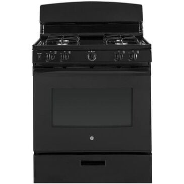 GE Appliances 30" Freestanding Gas Range in Black, , large