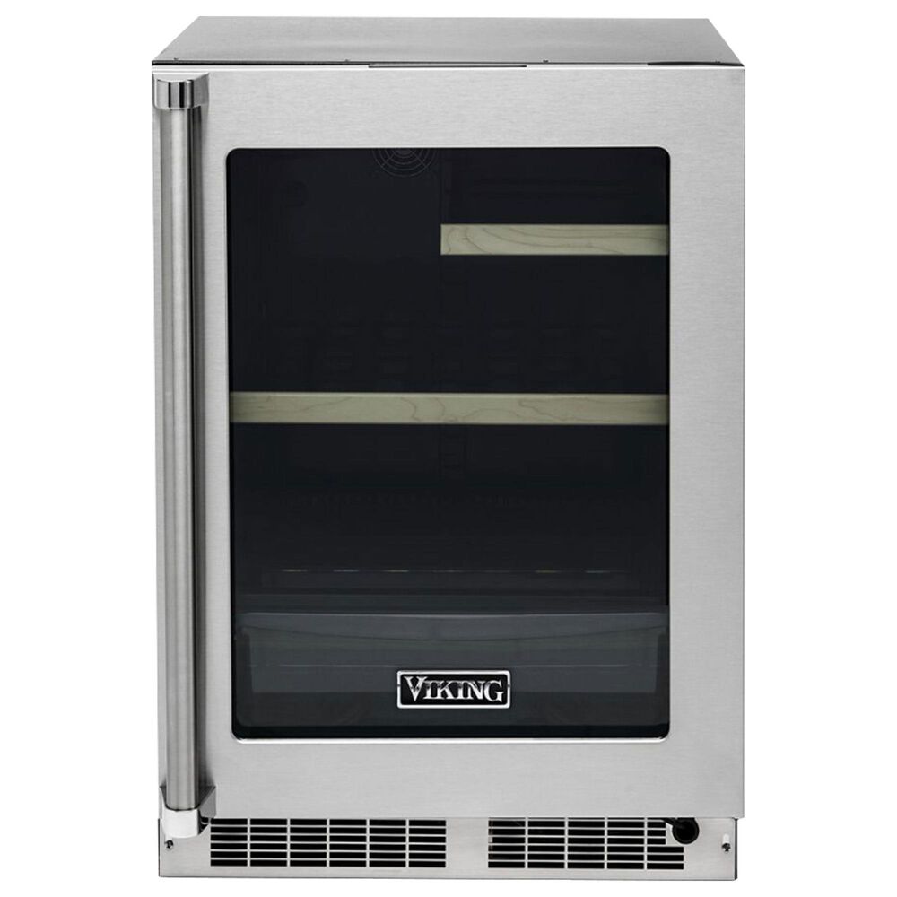 Viking Range 5.5 Cu. Ft. Undercounter Refrigerator with Glass Door in Stainless Steel, , large