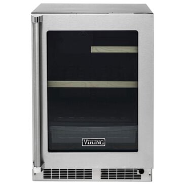 Viking Range 5.5 Cu. Ft. Undercounter Refrigerator with Glass Door in Stainless Steel, , large