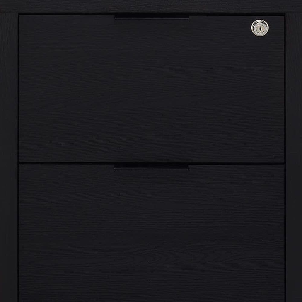 Coaster Westpark 3-Shelf Bookcase with USB and Lockable Drawer in Black, , large