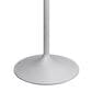 Leisuremod LeisureMod Verve Collection Modern Bar Height Table White Base with 36 Square Marbleized White Laminated  Top, , large
