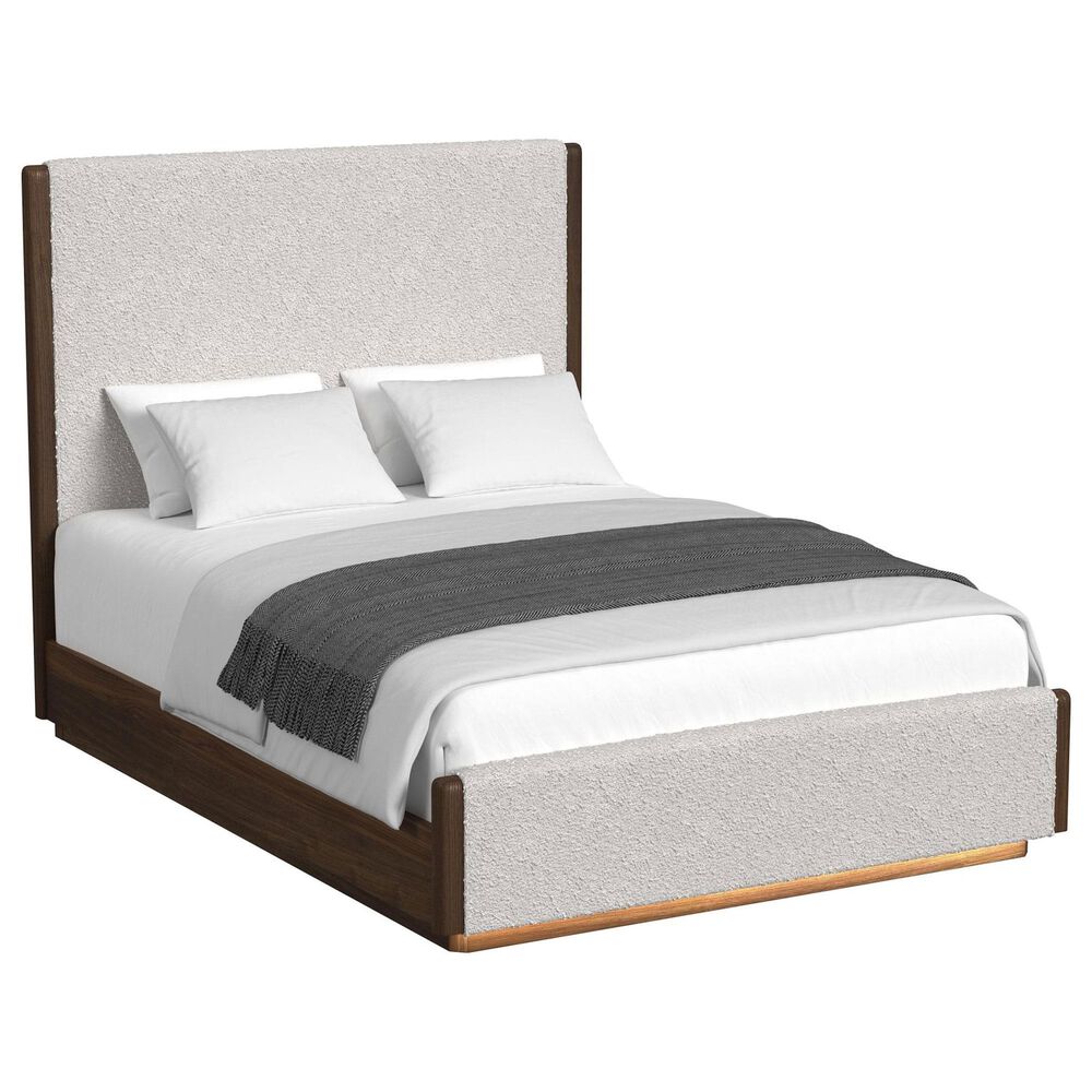 37B Brisbane Queen Upholstered Headboard in Brown, , large