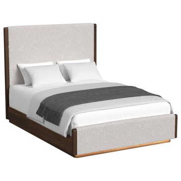 37B Brisbane Queen Upholstered Headboard in Brown, , large