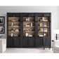 Wycliff Bay Willow Lane 94" Bookcase with Ladder in Ebony Black and Natural Oak, , large