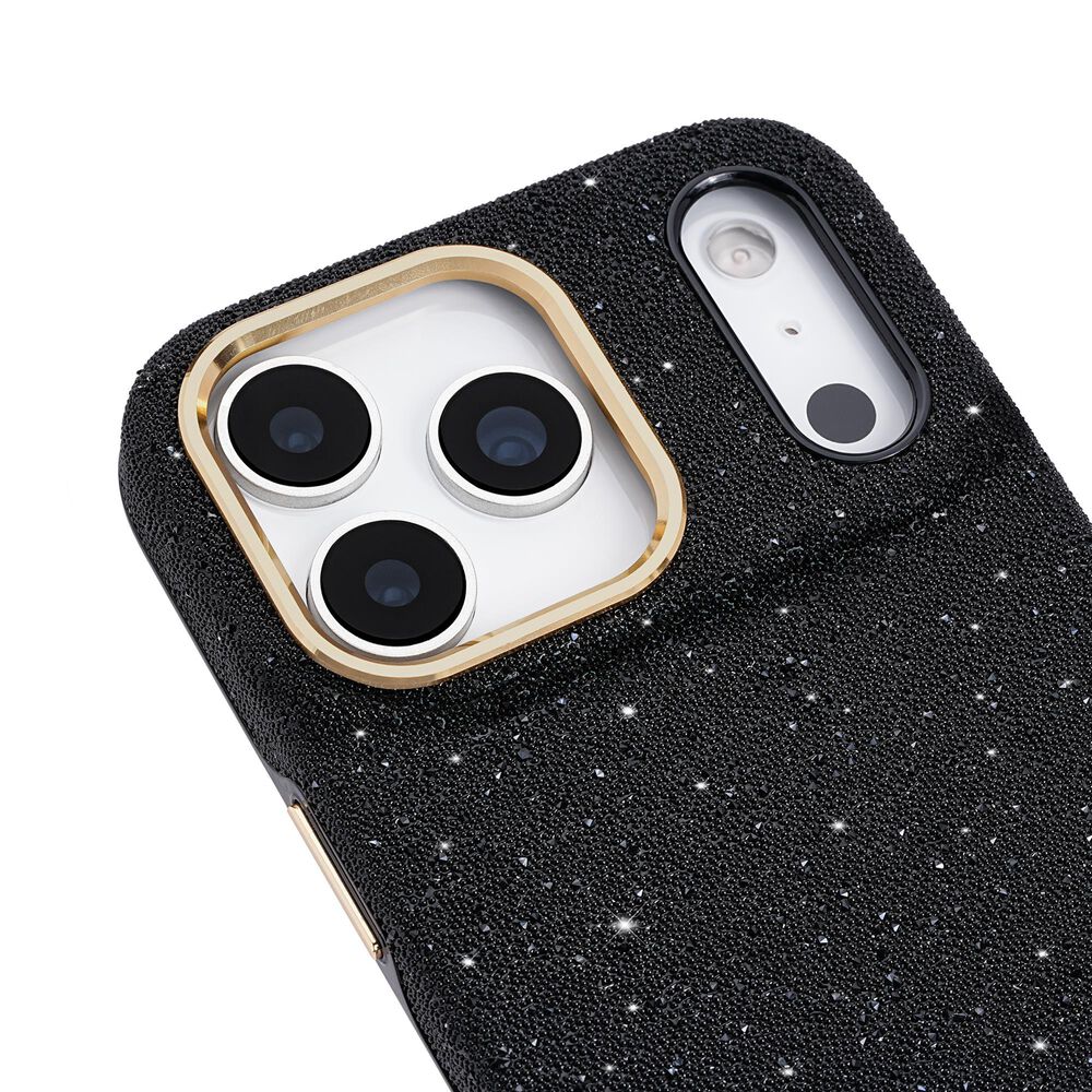 Kate Spade Protective Crystal Pave MagSafe Case for Apple iPhone 18 Pro in Nightfall and Gold, , large
