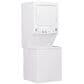 GE Appliances 27" Spacemaker Stack Washer With Electric Dryer in White, , large