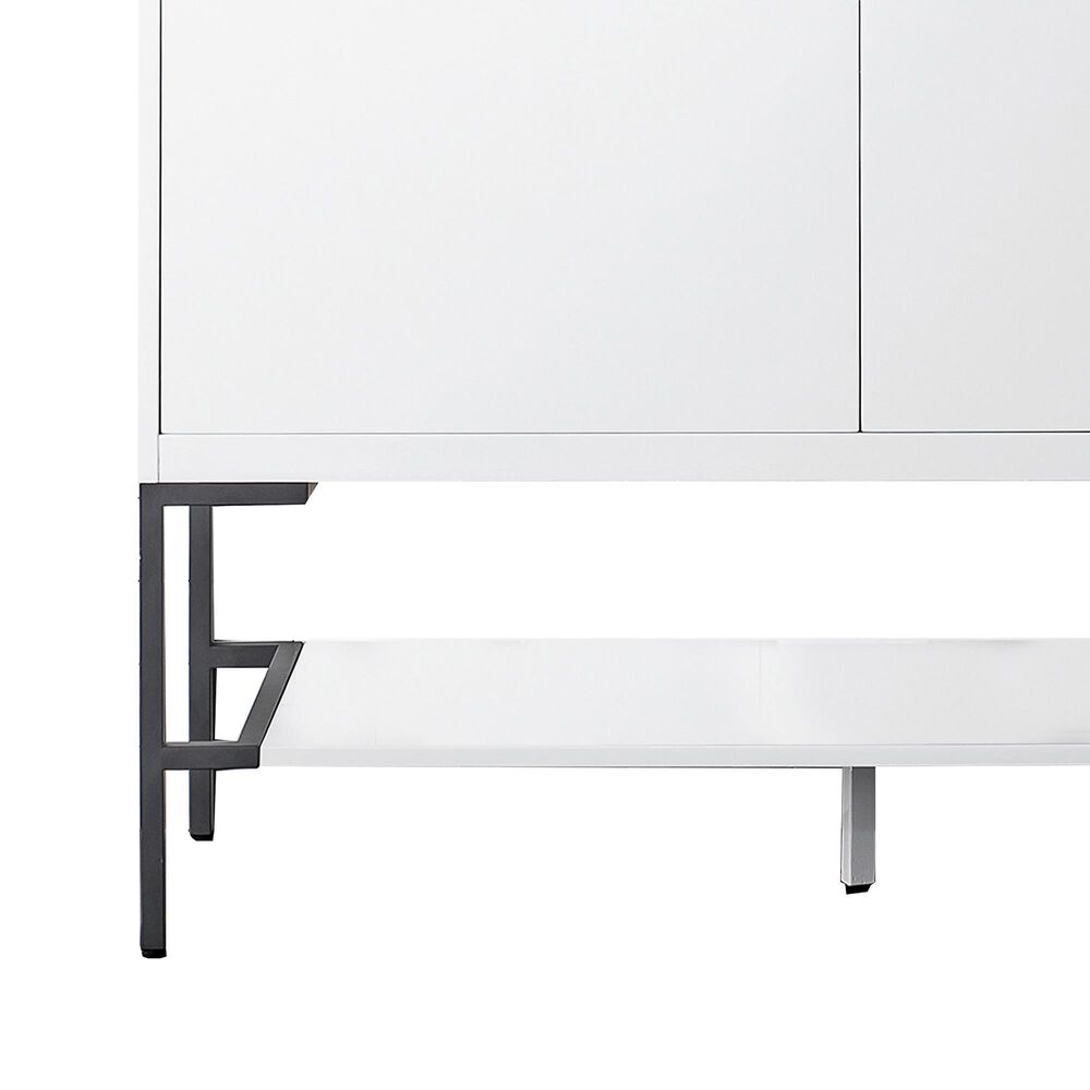 James Martin Vanities Mantova 47.3&quot; Single Vanity Cabinet in Mid-Century Walnut and Brushed Nickel, , large