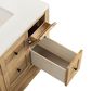 James Martin Vanities Breckenridge 36" Single Bathroom Vanity in Light Natural Oak with 3 cm White Zeus Quartz Top and Rectangular Sink, , large
