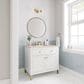 James Martin Vanities Chicago 36" Single Bathroom Vanity in Glossy White with 3 cm Eternal Marfil Quartz Top and Rectangular Sink, , large