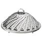 HIC Kitchen Collapsible Vegetable Steamer in Silver, , large