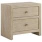 Furniture Worldwide Oasis 2-Drawer Nightstand in Dockside with USB Ports and AC Outlets, , large