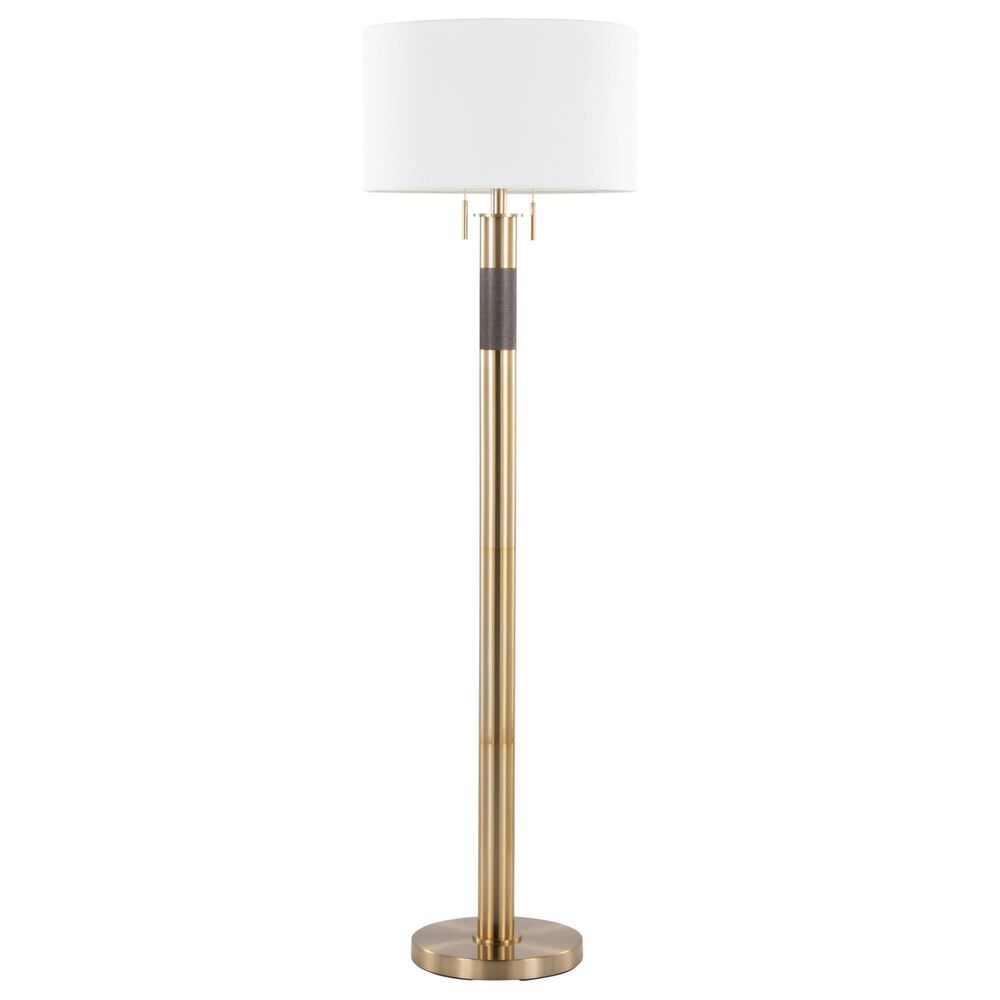 LumiSource Trophy Floor Lamp in Gold, , large