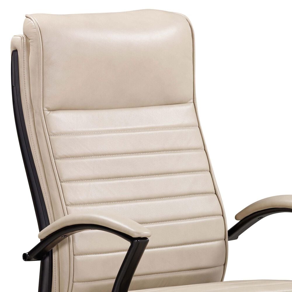 Simeon Collection Leather Desk Chair in Antique Linen, , large