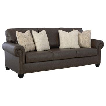 Ashley Roxmere Stationary Queen Sleeper Sofa in Umber, , large