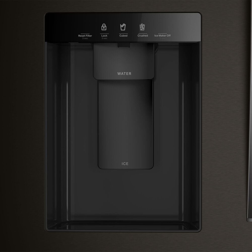 Whirlpool 29 Cu. Ft. French Door Refrigerator with Reach Through Handles in Fingerprint-Resistant Black Stainless Steel, , large