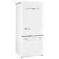 Unique Appliances Classic Retro 18 Cu. Ft Bottom Freezer Refrigerator in Marshmallow White, , large