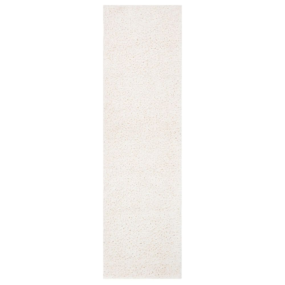 Safavieh August Shag AUG900C 2"3" x 6" Ivory Runner, , large