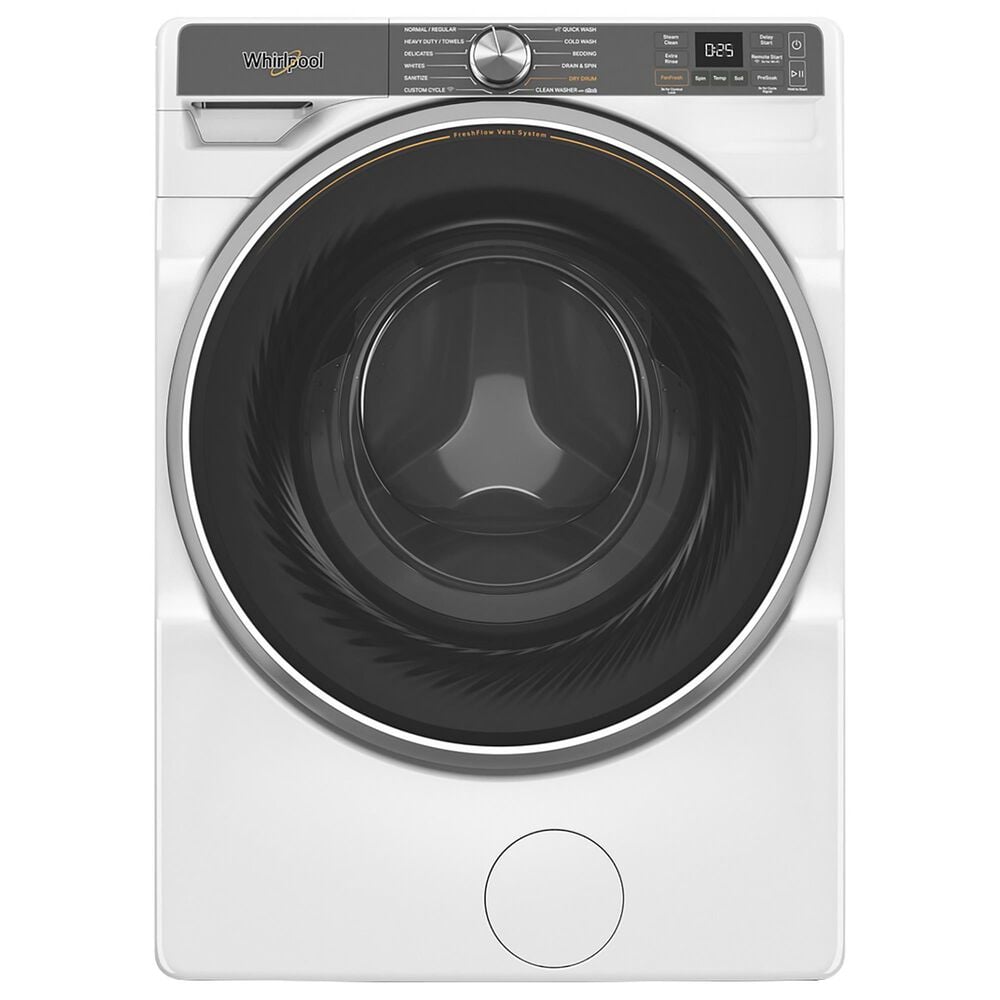 Whirlpool 5.0 cu. ft. Smart Front Load Washer with FreshFlow Vent System in White, , large