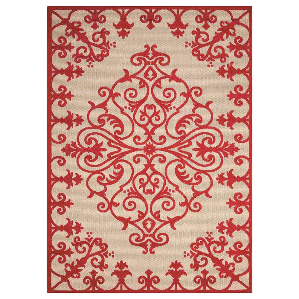 Nourison Aloha ALH12 9'6" x 13' Red Area Rug, , large