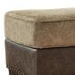 Ashley Alesbury Ottoman in Chocolate, , large