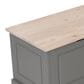 Linon Home Decor Tobin Backless Nook in Grey and Maple, , large