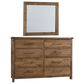 Viceray Collections Dovetail 8 Drawer Dresser and Mirror in Natural, , large
