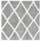 Safavieh Venus Shag VNS681J 6"7" Square Grey and Ivory Area Rug, , large
