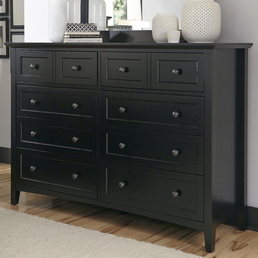 Urban Home Paragon 8 Drawer Dresser in Black Nebraska Furniture Mart