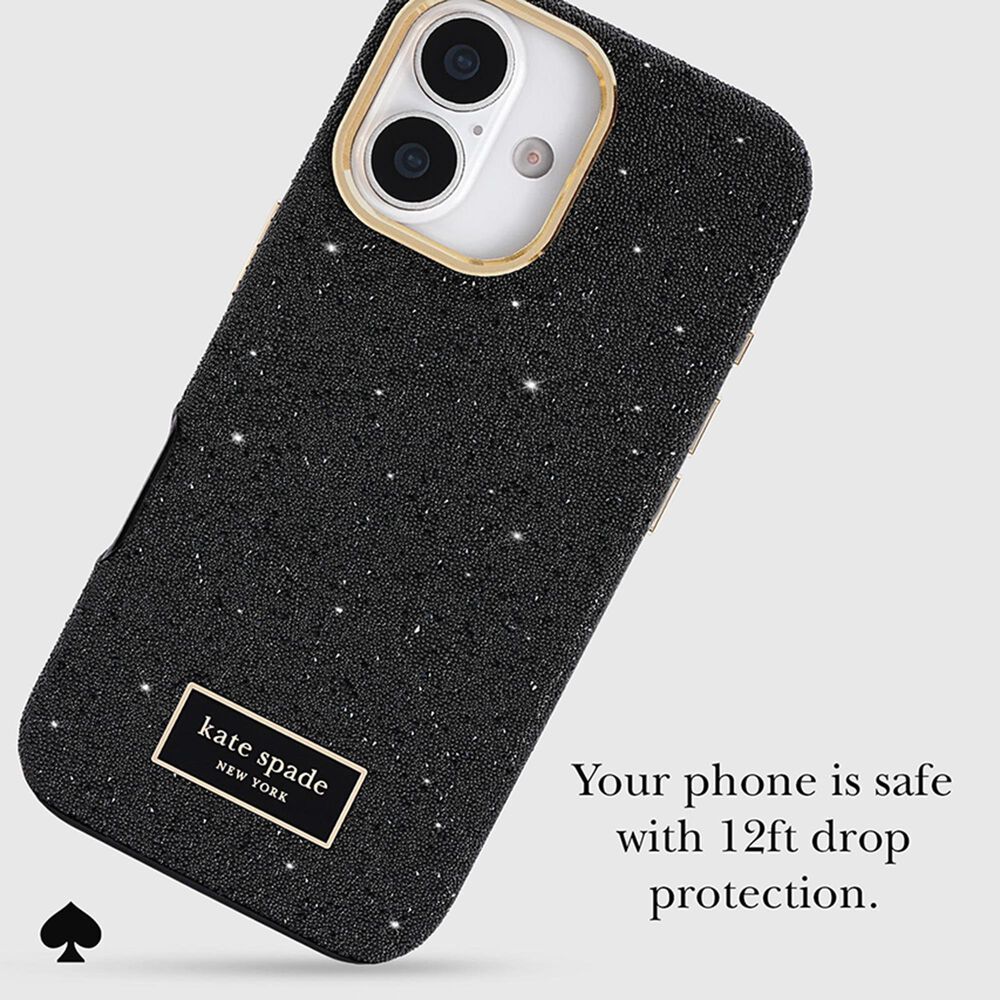 Kate Spade Crystal Pave MagSafe Case for Apple iPhone 17 in Nightfall, , large
